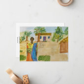 Carte De Correspondance "Kyeeya Woman" Notecard (Devant/Arrière en situation)
