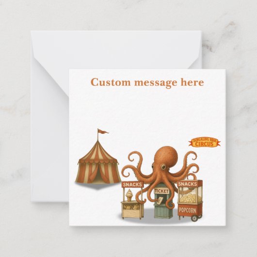 Carte De Correspondance La cabane de snacks du cirque d'Otto (Devant)
