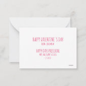 Carte De Correspondance La Caterpillar Très Affamée | XOXO (Dos)