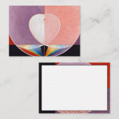 Carte De Correspondance La colombe, no 2. par Hilma af Klint (Devant / Derrière)