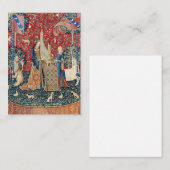 Carte De Correspondance La Dame et la licorne, Audition (Devant / Derrière)