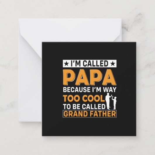 Carte De Correspondance La fête des pères je m'appelle Papa (Devant)
