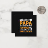 Carte De Correspondance La fête des pères je m'appelle Papa (Devant/Arrière en situation)