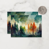 Carte De Correspondance La forêt (nature) (Devant/Arrière en situation)