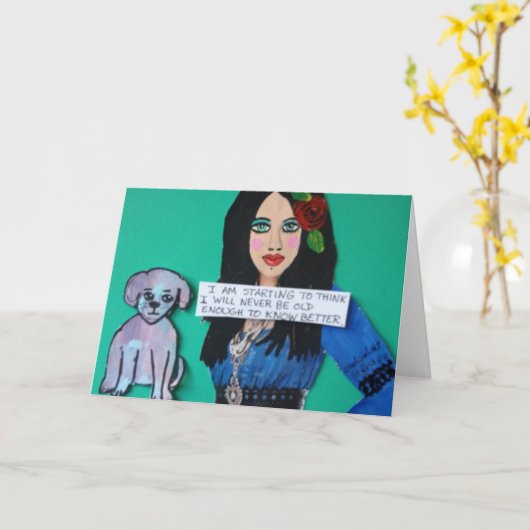 CARTE DE CORRESPONDANCE. LA GI COMMENCE À PENSER (Fleur jaune)