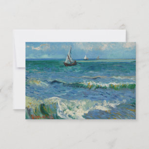 Carte De Correspondance La mer aux Saintes Maries de la Mer   Van Gogh