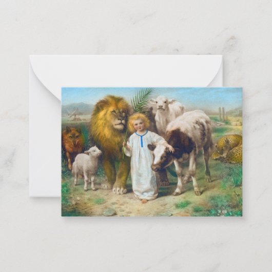 Carte De Correspondance La Paix, 1896 par William Strutt (Devant)