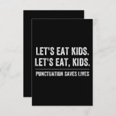 Carte De Correspondance La ponctuation sauve des vies (Devant / Derrière)