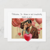 Carte De Correspondance La Saint-Valentin (Devant / Derrière)