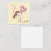 Carte De Correspondance La Saint-Valentin : Beagle et sucette (Devant / Derrière)