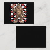 Carte De Correspondance La Saint-Valentin de Bigfoot Cœurs drôles d'amour (Devant / Derrière)