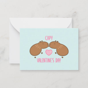 Carte De Correspondance La Saint Valentin de Capybara