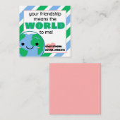 Carte De Correspondance La Saint-Valentin de la Terre en classe (Devant / Derrière)