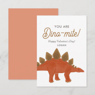 Carte De Correspondance La Saint-Valentin Dinosaure Dinomite pour Enfants 