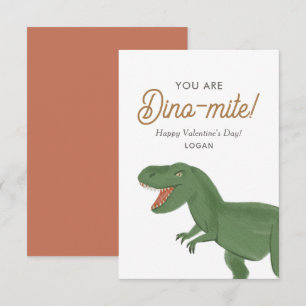 Carte De Correspondance La Saint-Valentin Dinosaure Dinomite pour les Enfa