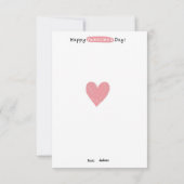 Carte De Correspondance La Saint-Valentin en classe (Dos)