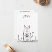 Carte De Correspondance La Saint-Valentin en classe  (Devant/Arrière en situation)