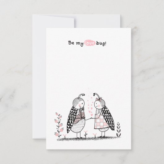 Carte De Correspondance La Saint-Valentin en classe (Devant)