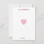 Carte De Correspondance La Saint-Valentin en classe (Dos)