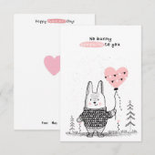 Carte De Correspondance La Saint-Valentin en classe (Devant / Derrière)