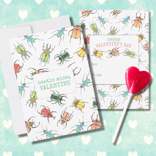 Carte De Correspondance La Saint-Valentin Lovebug pour les enfants en clas