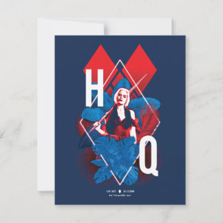Carte De Correspondance La Suicide Squad | Harley Quinn Fern & Diamonds