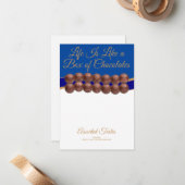 Carte De Correspondance La vie est comme une boîte de chocolats (Devant/Arrière en situation)