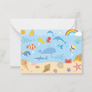 Carte De Correspondance La vie océanique
