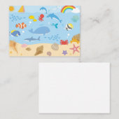 Carte De Correspondance La vie océanique (Devant / Derrière)