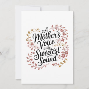 Carte De Correspondance La voix d'une mère est le son le plus doux