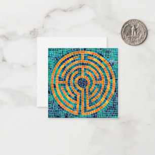 Carte De Correspondance LABYRINTH II 2,5 pouces Carré plat
