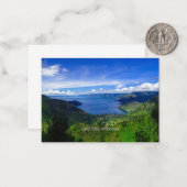 Carte De Correspondance Lac Toba, Sumatra, Indonésie (Devant/Arrière en situation)