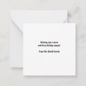 Carte De Correspondance Laissez tomber la neige Chiens mignons (Dos)