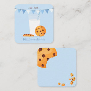 Carte De Correspondance Lait et cookies