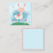 Carte De Correspondance Lama (Devant / Derrière)