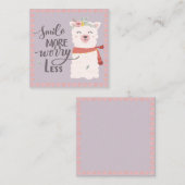 Carte De Correspondance Lama (Devant / Derrière)