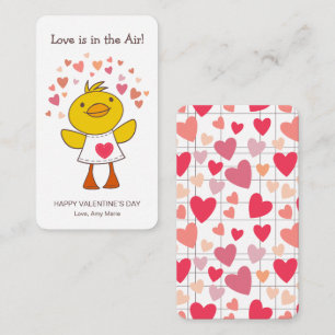 Carte De Correspondance L'amour de classe pour enfants est dans l'air cana