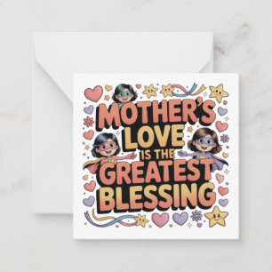 Carte De Correspondance L'amour d'une mère est la plus grande bénédiction