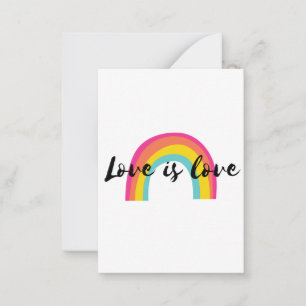 Carte De Correspondance L'amour est amour T-shirt classique Sticker rond I