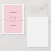 Carte De Correspondance L'amour est vraiment partout (Devant / Derrière)