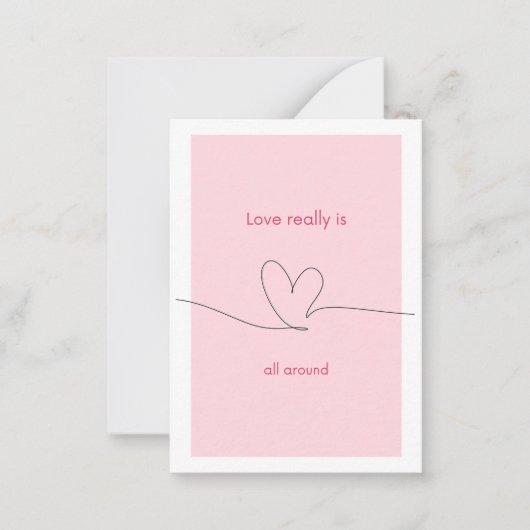 Carte De Correspondance L'amour est vraiment partout (Devant)