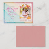 Carte De Correspondance L'amour, le rire et un nouveau bébé" (Devant / Derrière)