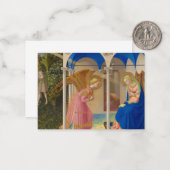 Carte De Correspondance L'Annonciation, 1426 par Fra Angelico (Devant/Arrière en situation)