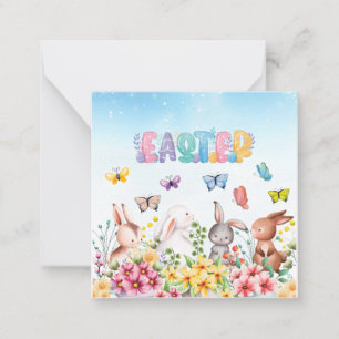 Carte De Correspondance Lapin Drôle Joyeux Jour de Pâques