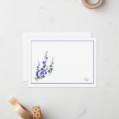 Carte De Correspondance Larkspur (Devant/Arrière en situation)