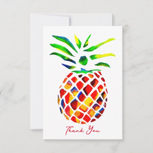 Carte De Correspondance L'art cool de l'ananas funky (Devant)