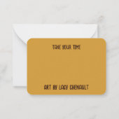 Carte De Correspondance L'art des escargots naturels (Dos)