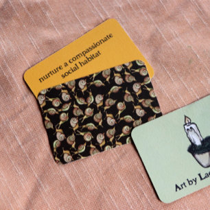 Carte De Correspondance L'art des escargots naturels