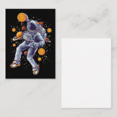 Carte De Correspondance L'astronaute Bitcoin à la lune - Crypto Bitcoin (Devant / Derrière)