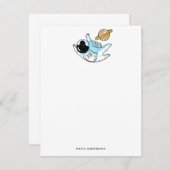 Carte De Correspondance L'astronaute Kid (Devant / Derrière)